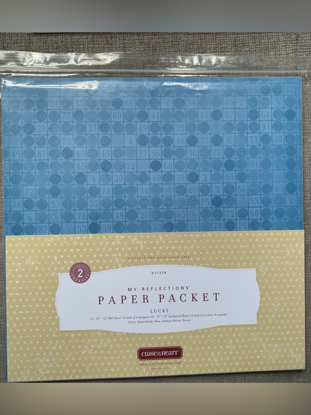 Close To My Heart ❤️ My Reflections Paper Packet - 'Lucky'  Patterned Pack